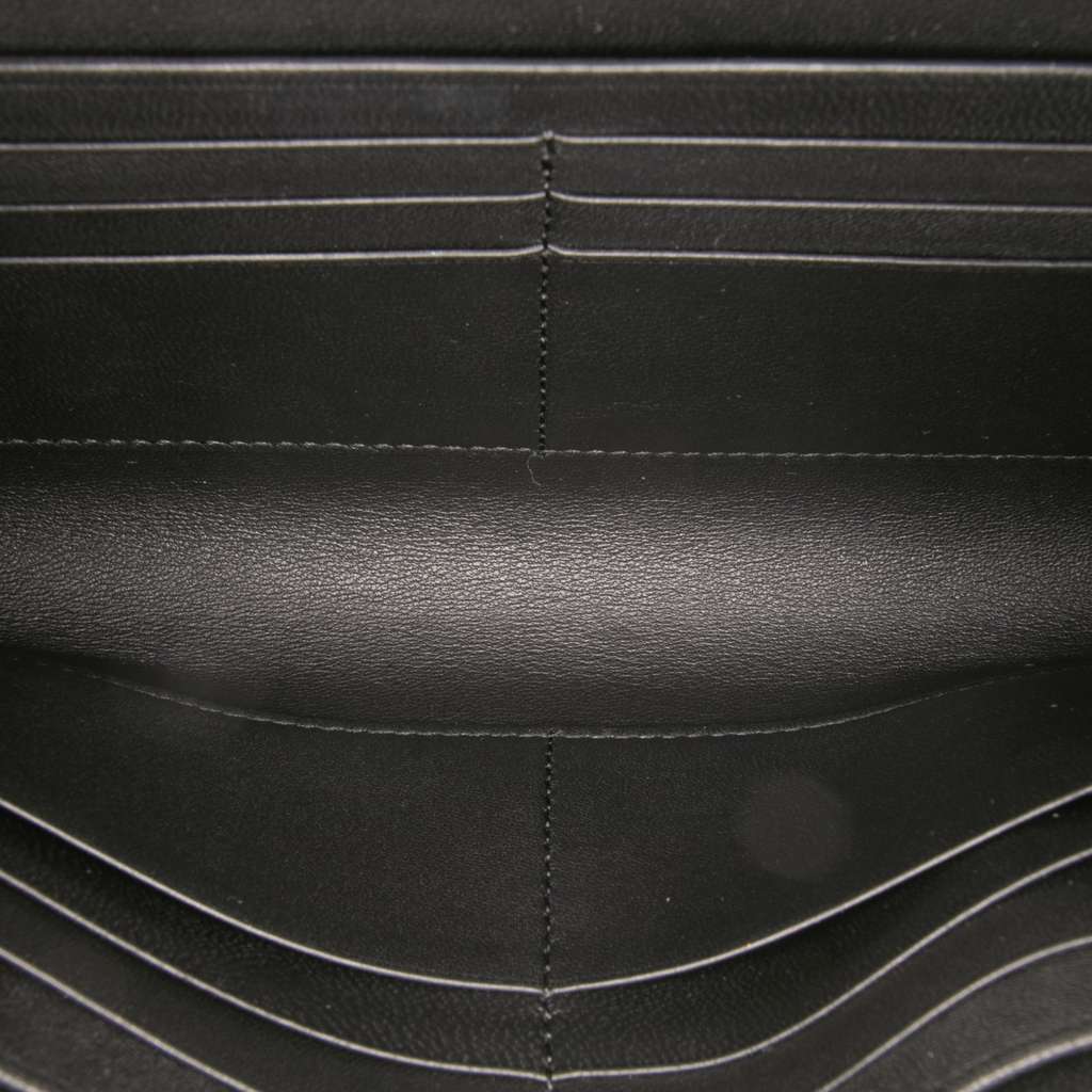 Celine Tricolor Leather Pocket Envelope Wallet On Chain - 4