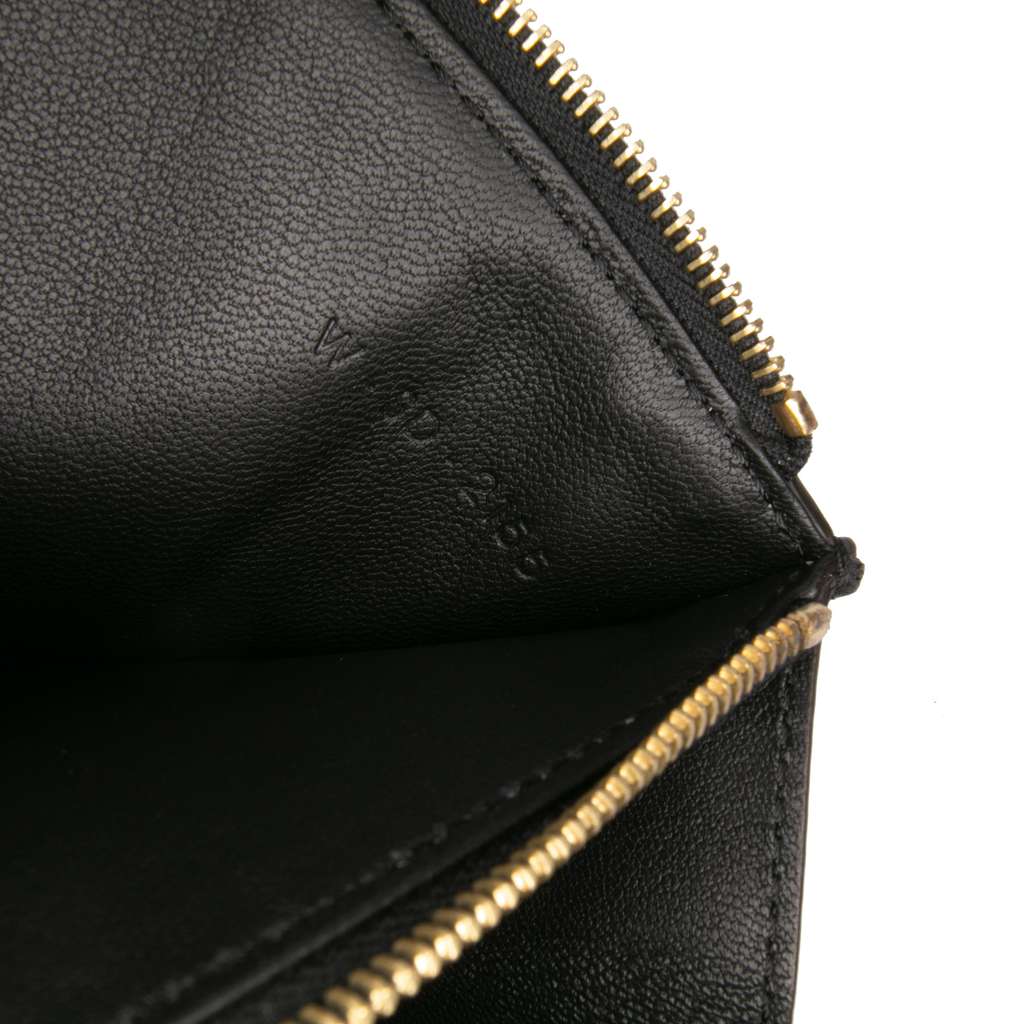 Celine Tricolor Leather Pocket Envelope Wallet On Chain - Detail 1