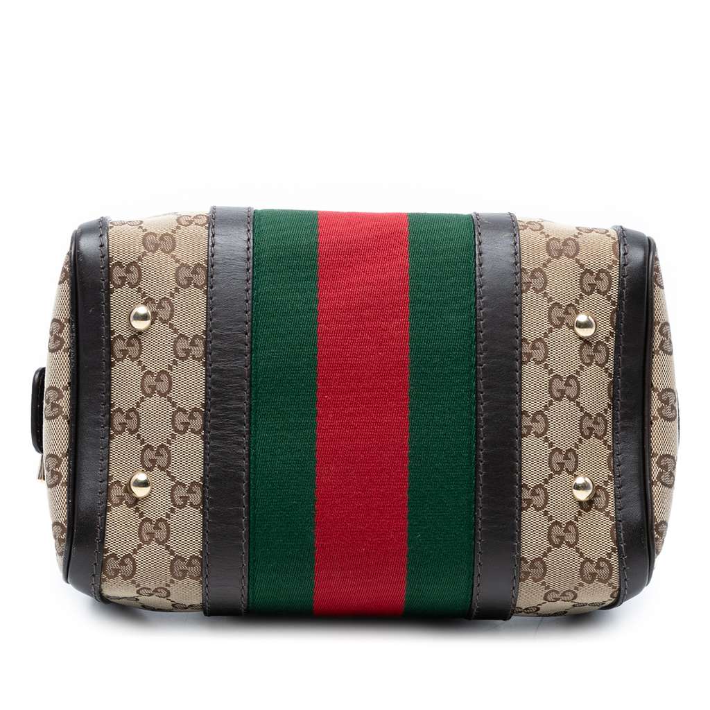 Gucci Small GG Canvas Web Joy Boston Bag - Image 6