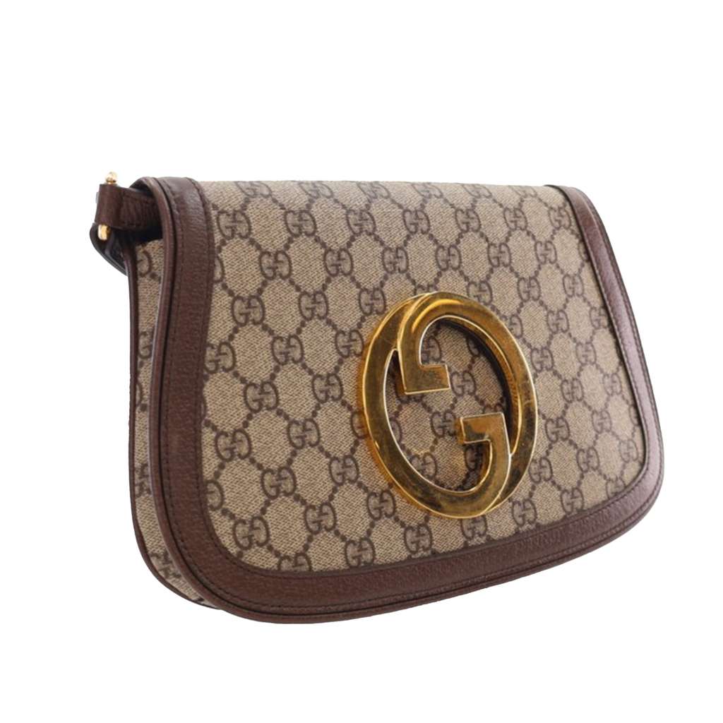 Gucci Small GG Supreme Blondie Chain Satchel - Back view