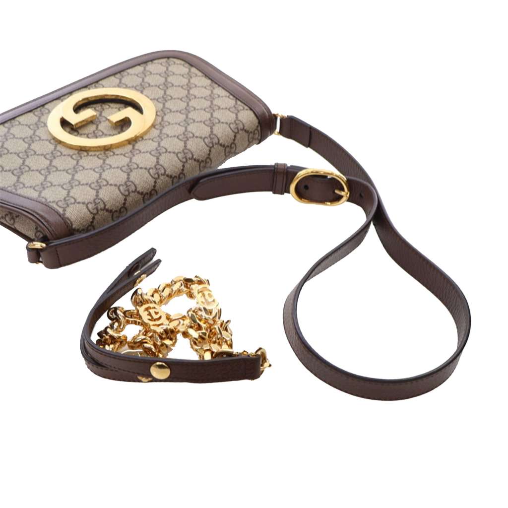 Gucci Small GG Supreme Blondie Chain Satchel - Image 16