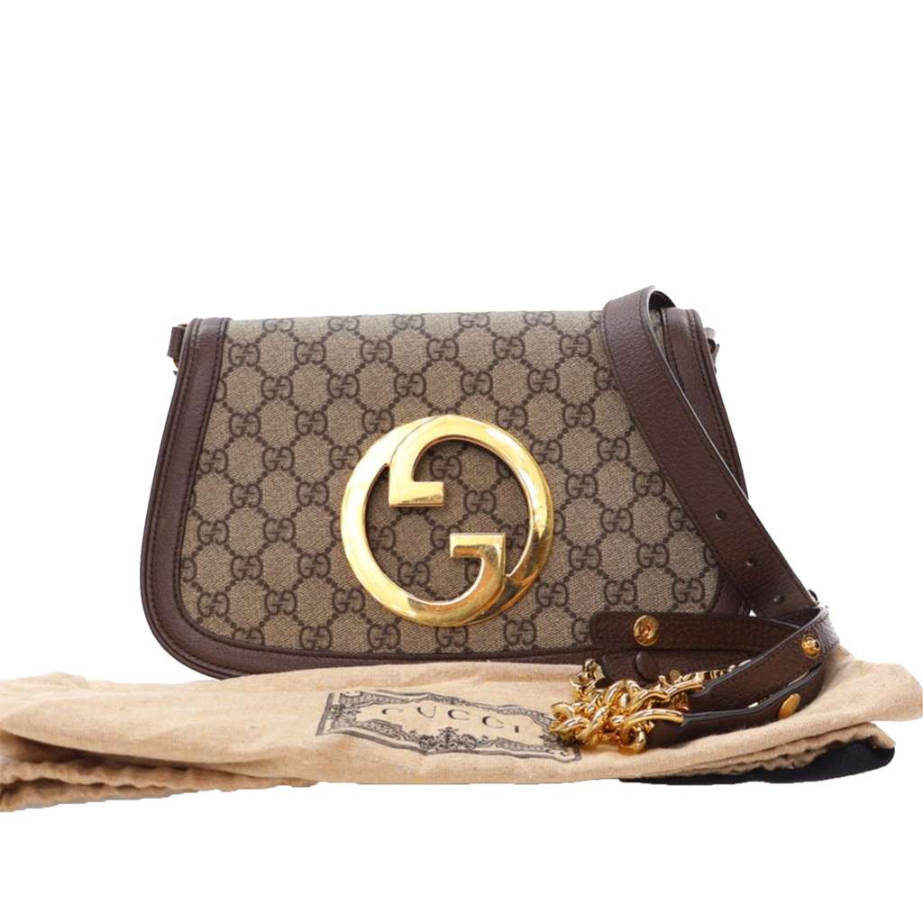 Gucci Small GG Supreme Blondie Chain Satchel - Image 17