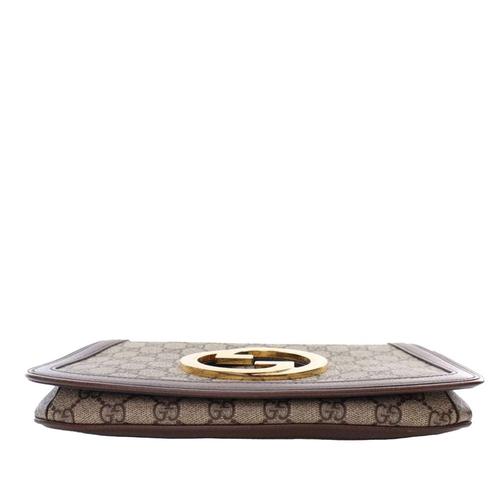 Gucci Small GG Supreme Blondie Chain Satchel - Side view