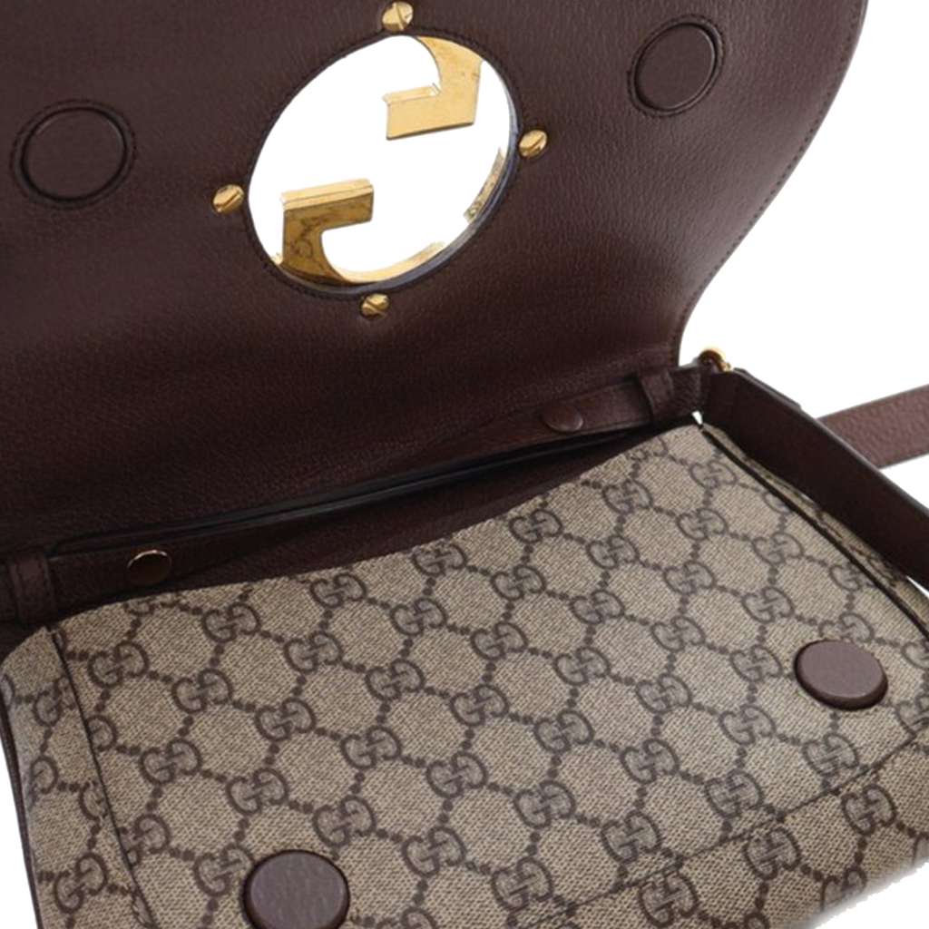 Gucci Small GG Supreme Blondie Chain Satchel - Image 11