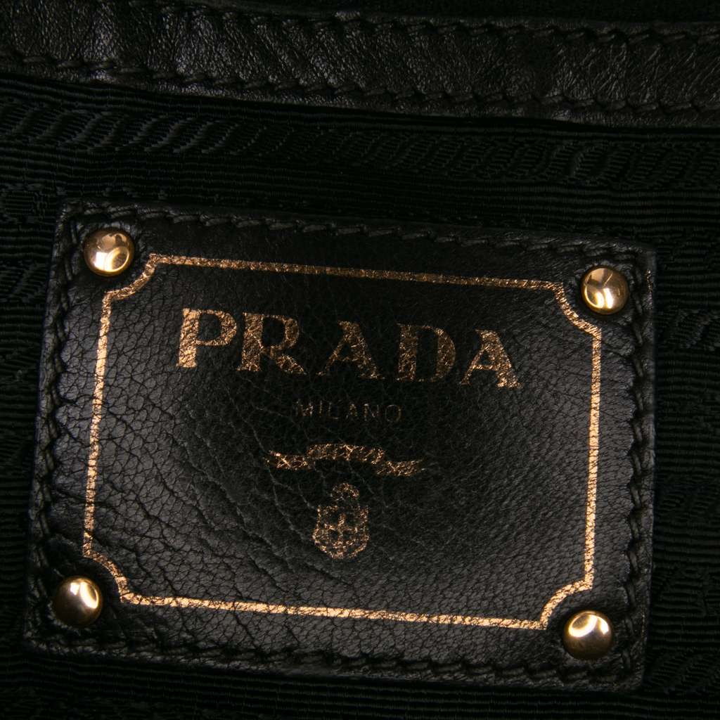 Prada Tessuto Canapa Logo Satchel - Side view