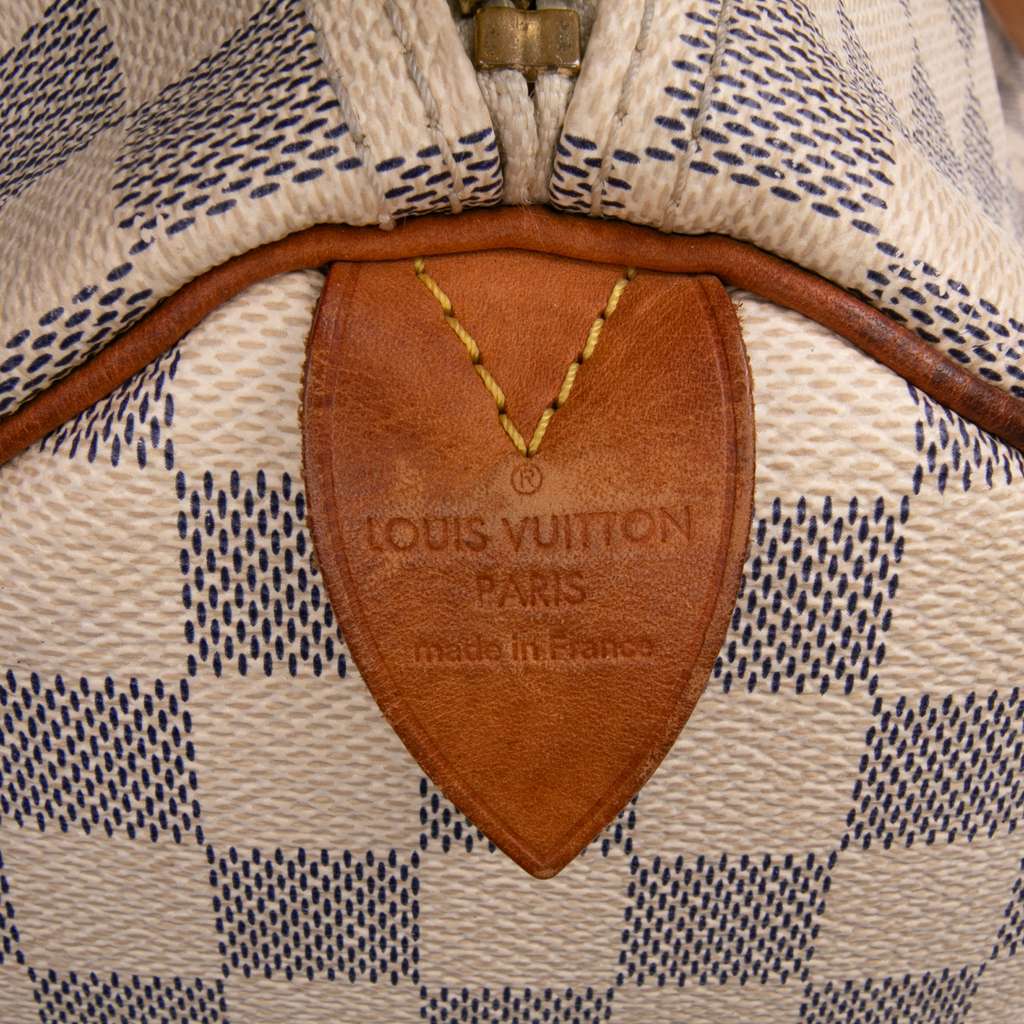 Louis Vuitton Damier Azur Speedy 35 - Side view