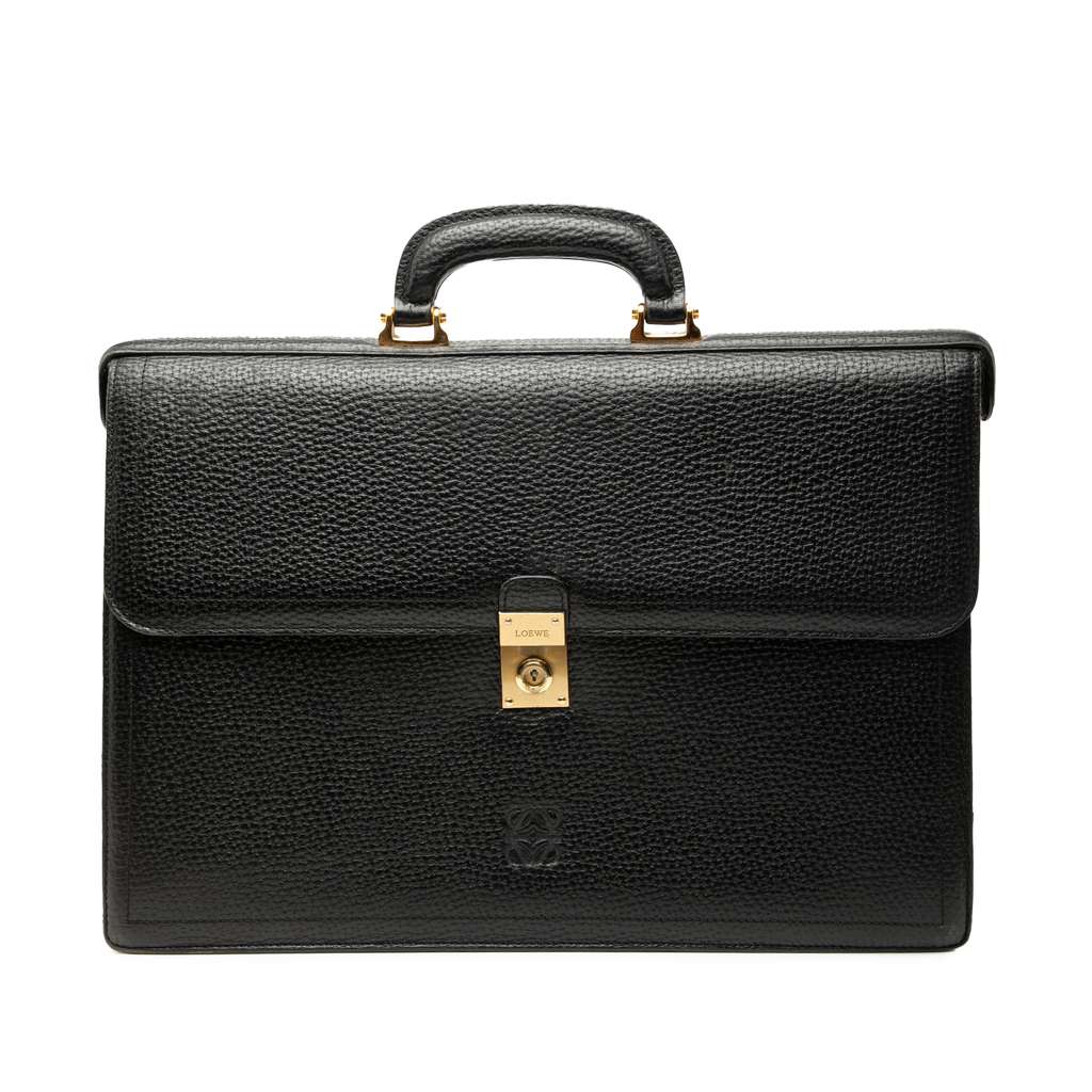 Loewe Leather Anagram Business Bag