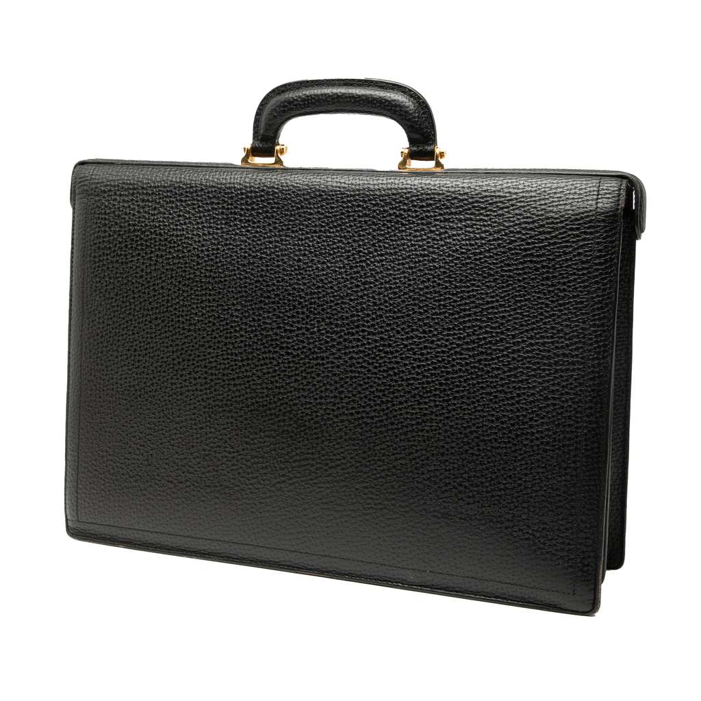 Loewe Leather Anagram Business Bag - Back view