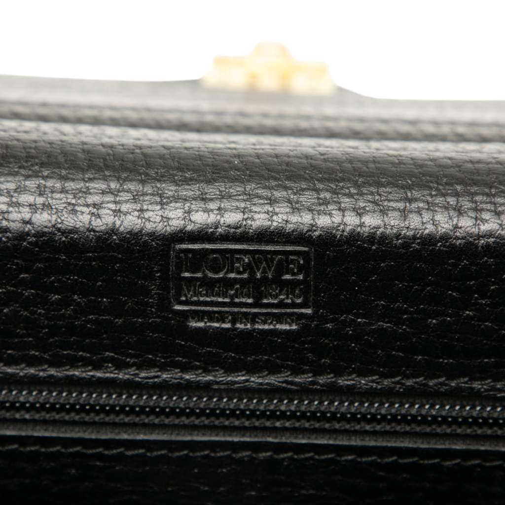Loewe Leather Anagram Business Bag - Side view