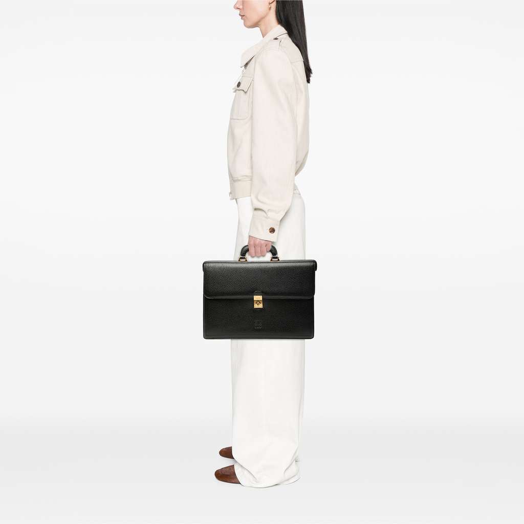 Loewe Leather Anagram Business Bag - Image 10