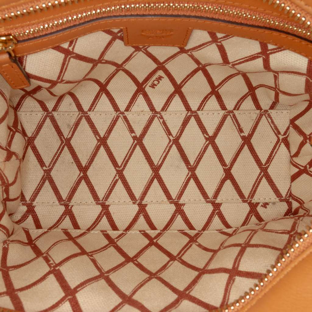 Mcm Mini Visetos Coated Canvas Toni Top Zip Shopper Tote - 4