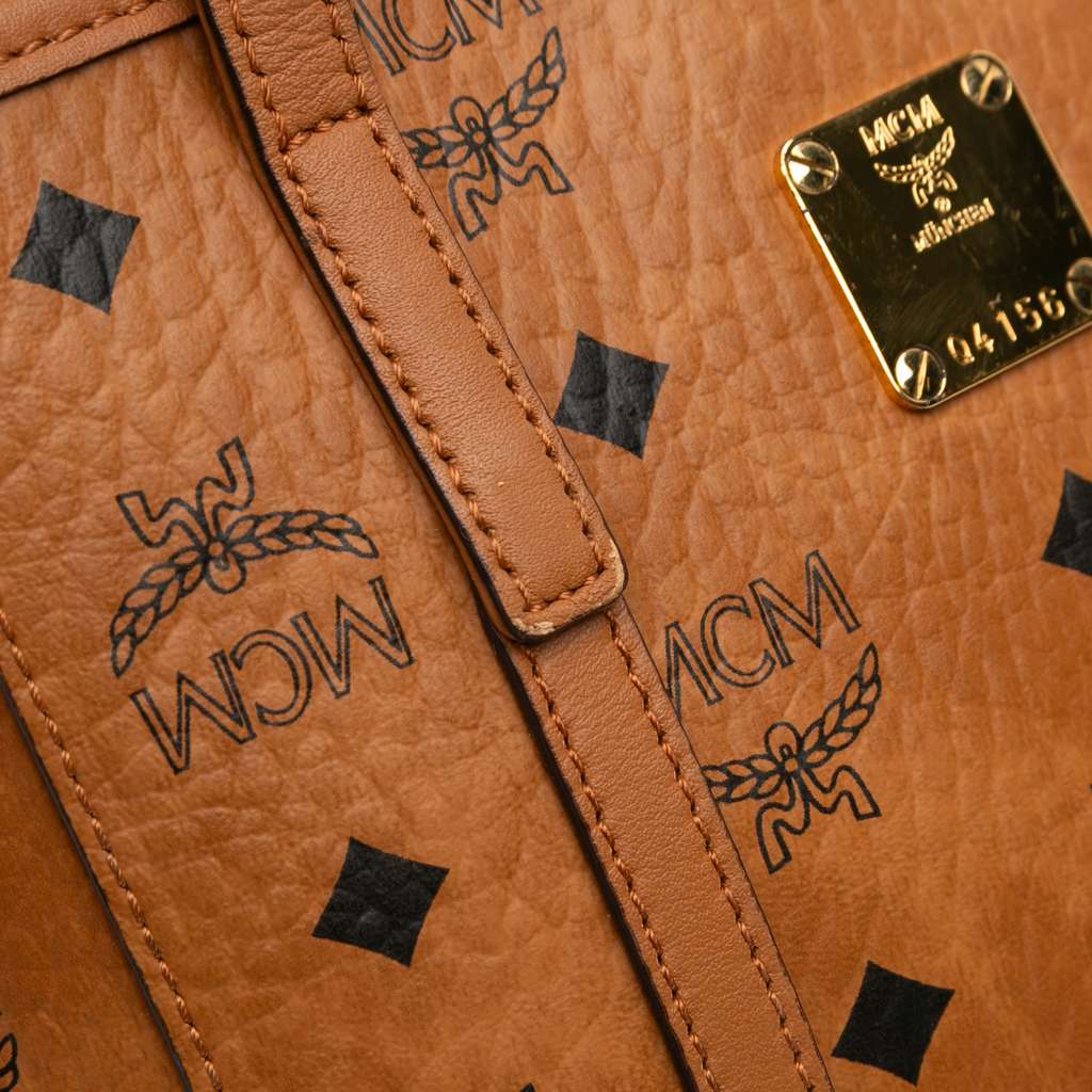 Mcm Mini Visetos Coated Canvas Toni Top Zip Shopper Tote - Image 11