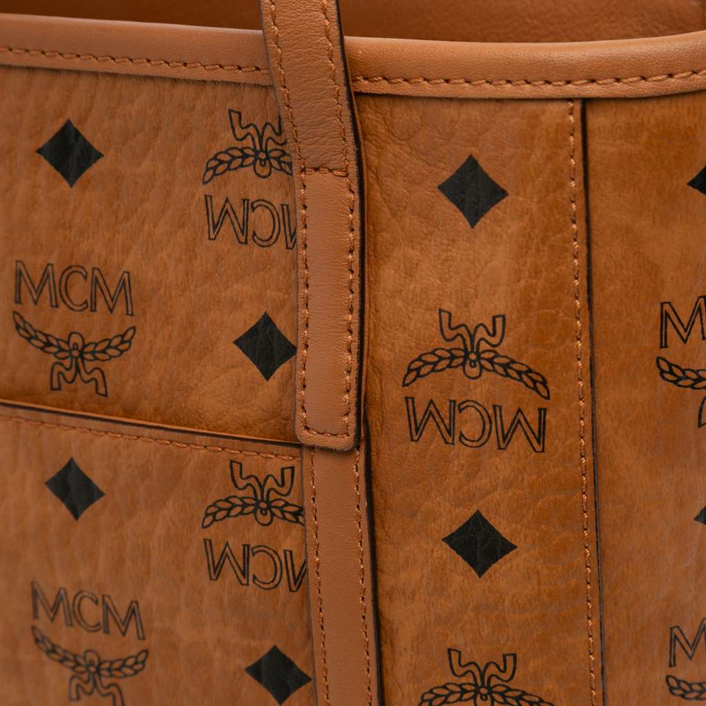 Mcm Mini Visetos Coated Canvas Toni Top Zip Shopper Tote - Image 12