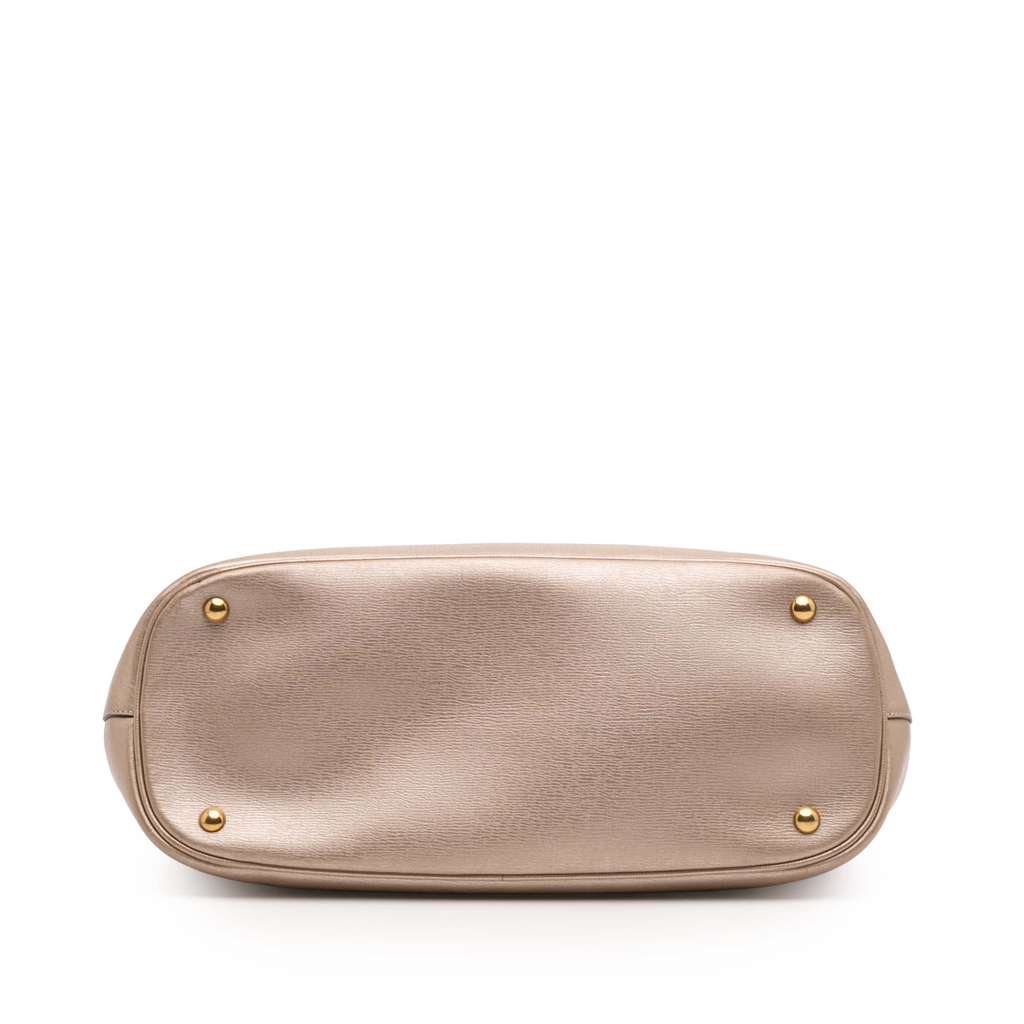 Gucci Leather Bright Bit Satchel - Image 6