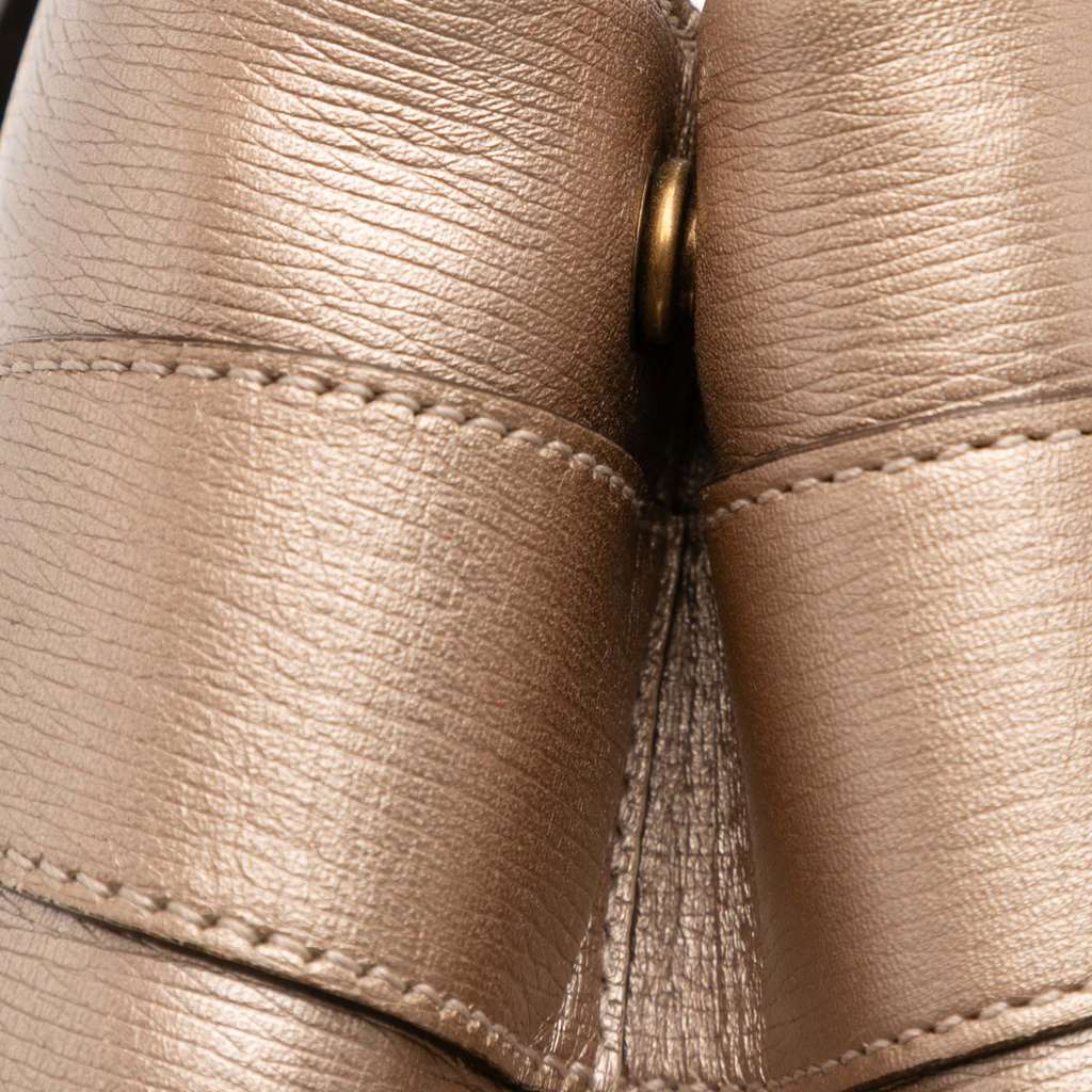 Gucci Leather Bright Bit Satchel - Image 12