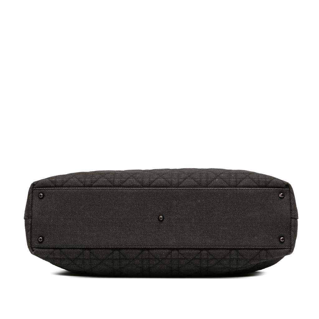 Dior Extra Large Denim Cannage Lady Dior - Image 6
