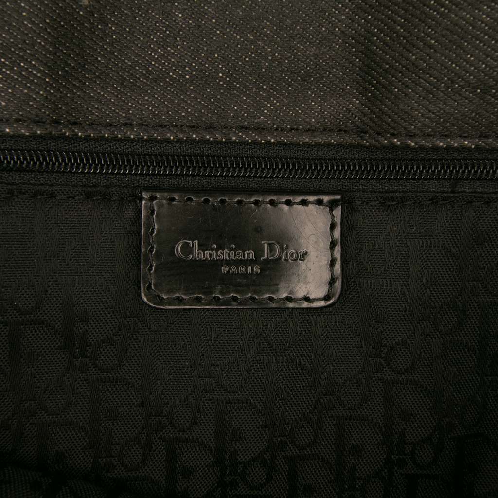 Dior Extra Large Denim Cannage Lady Dior - Side view