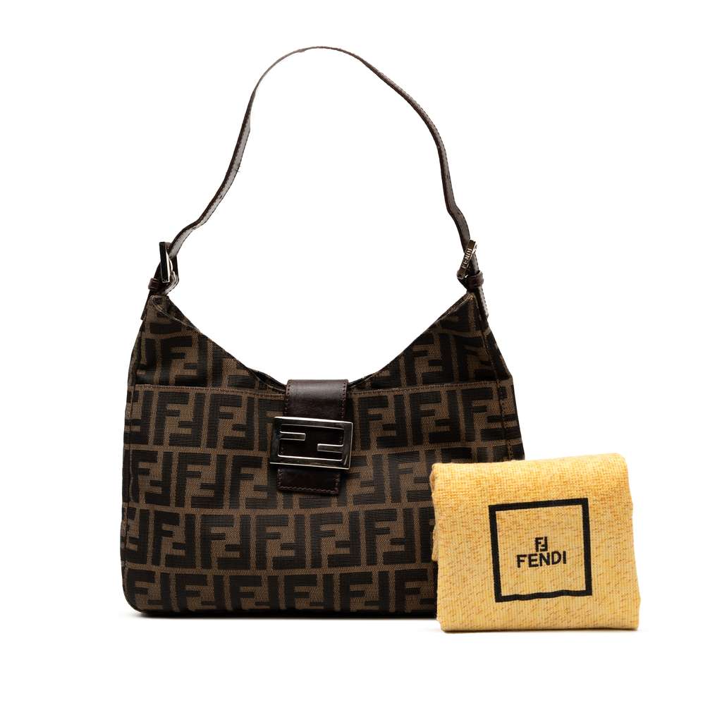 Fendi Zucca Canvas Shoulder Bag - Image 11