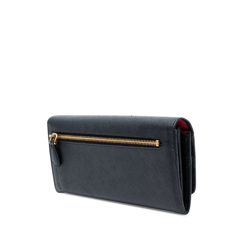 Prada Large Saffiano Wallet - Back view