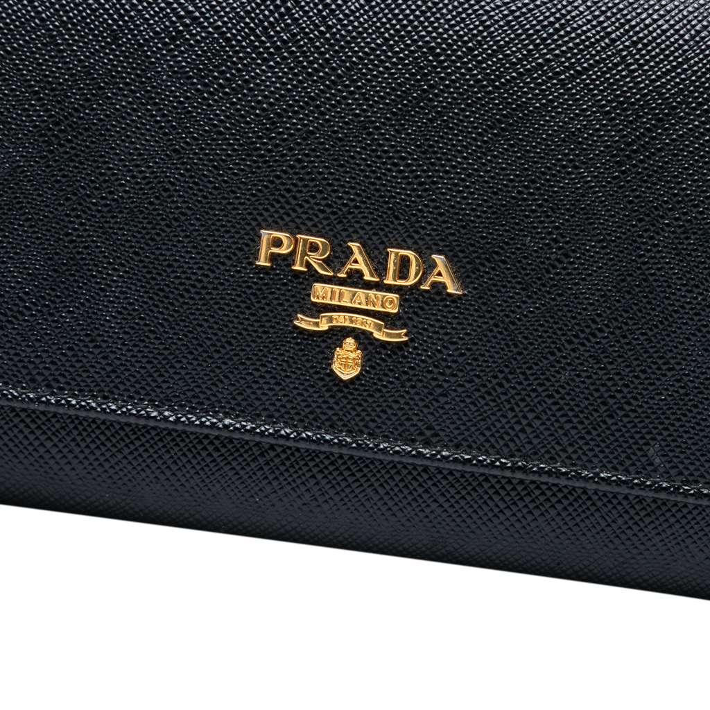 Prada Large Saffiano Wallet - Side view