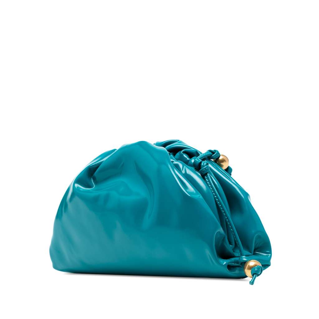 Bottega Veneta Patent Beaded Strap The Mini Pouch Crossbody - Back view