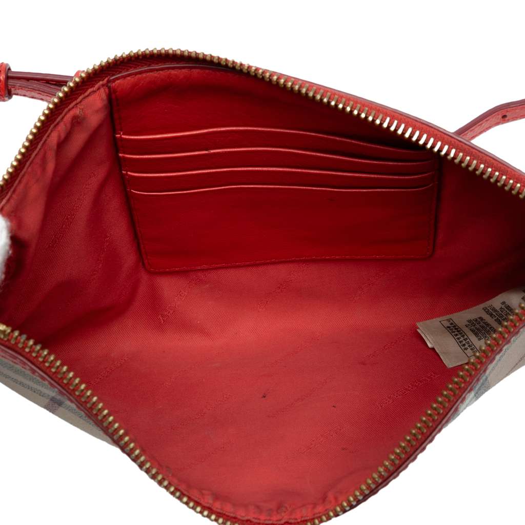 Burberry Haymarket Check Coated Canvas Peyton Crossbody - 4