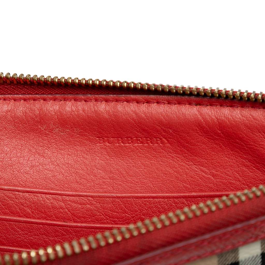 Burberry Haymarket Check Coated Canvas Peyton Crossbody - Side view