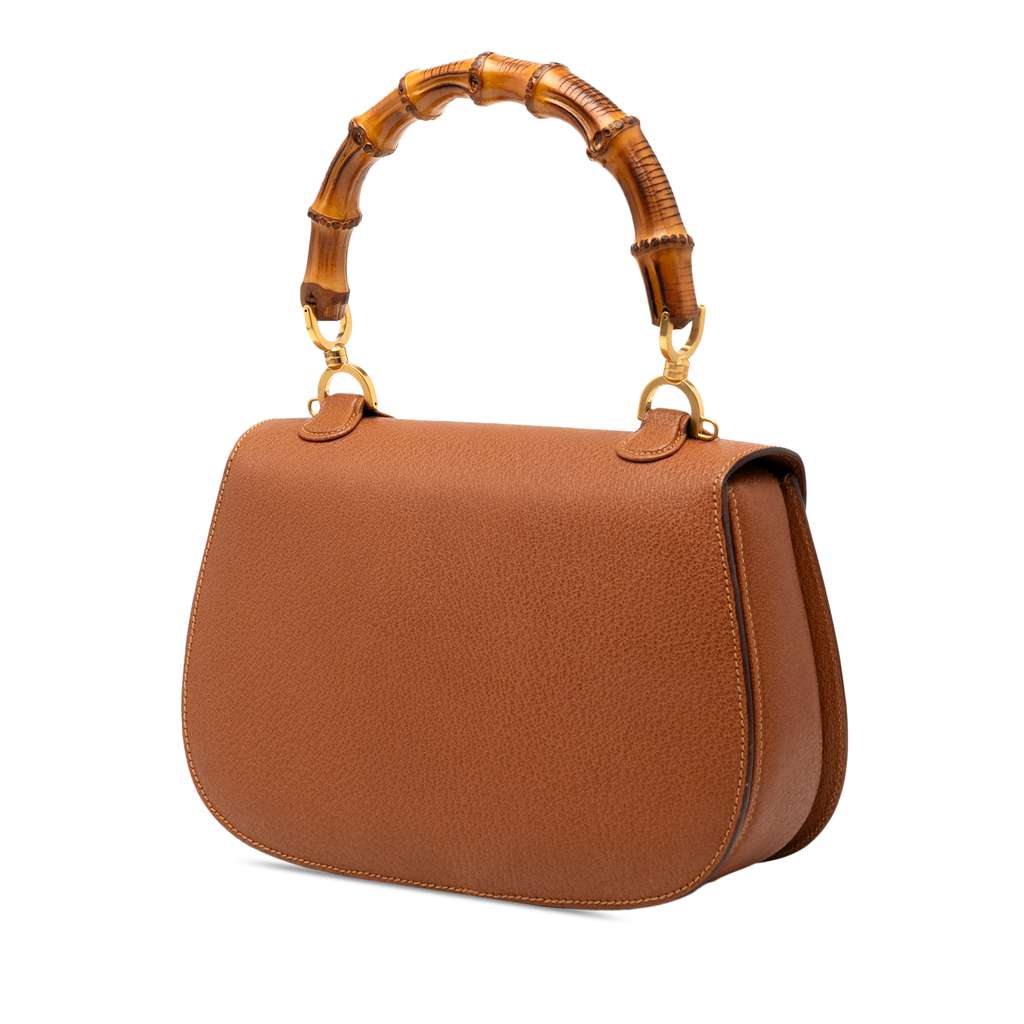 Gucci Grained Calfskin Bamboo Night - Back view