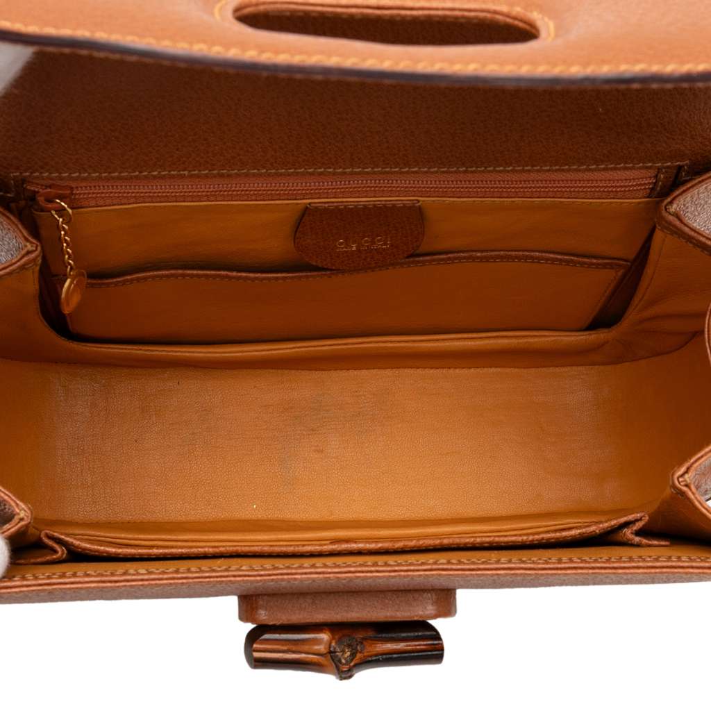 Gucci Grained Calfskin Bamboo Night - 4