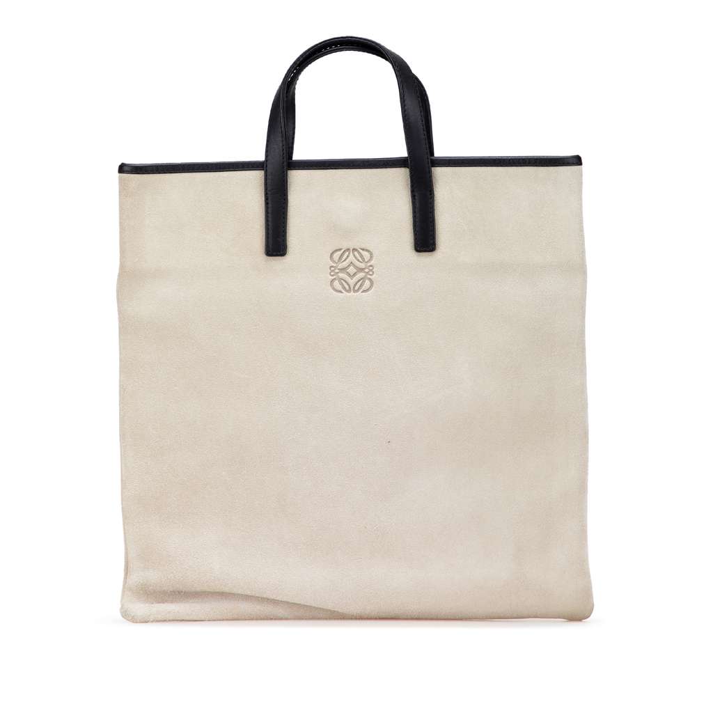 Loewe Anagram Suede Tote