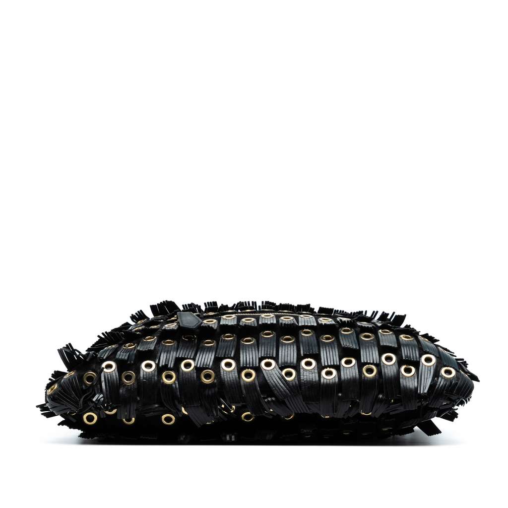 Burberry Calf Hair and Leather Grommet Fringe Big Crush Tote - Image 6