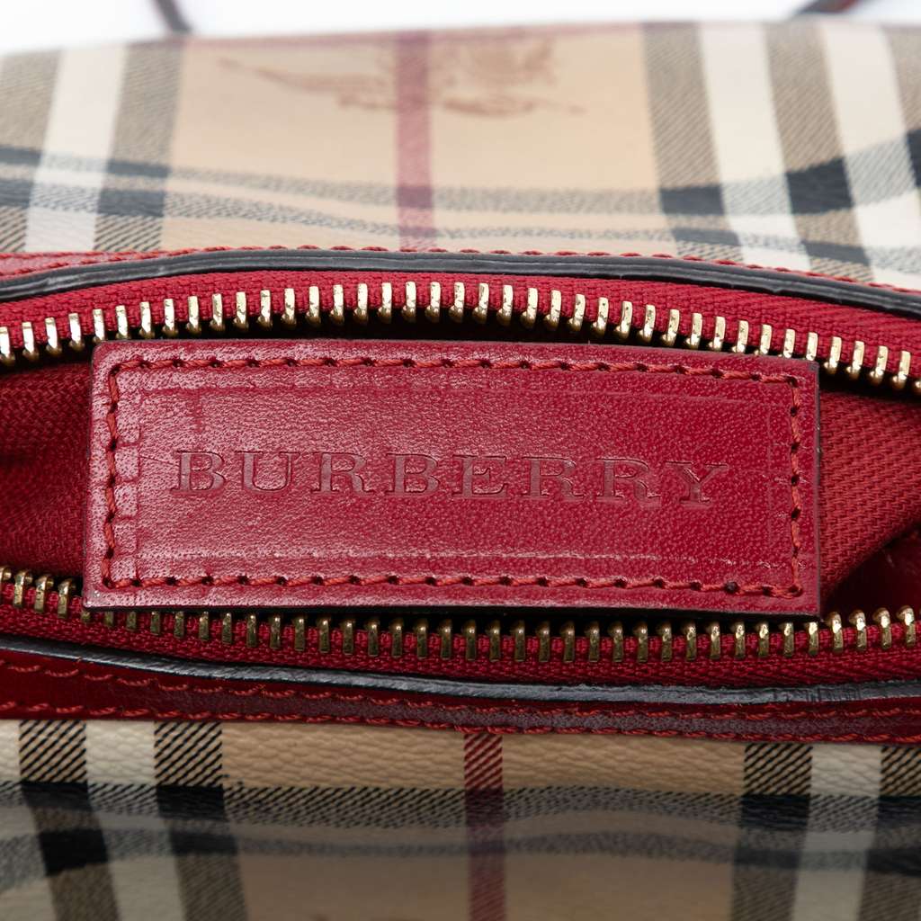 Burberry Mini Haymarket Check Coated Canvas Blaze Crossbody - Side view
