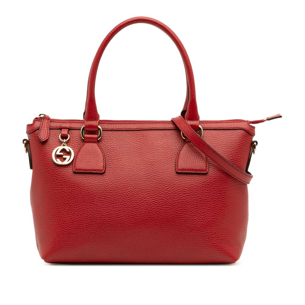 Gucci Dollar Calfskin GG Charm Satchel