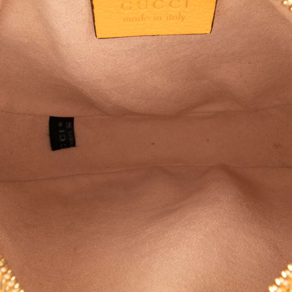 Gucci Mini GG Supreme Flora Ophidia Round Crossbody - 4