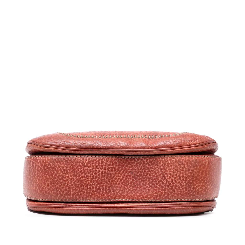 Gucci Medium Leather New Bamboo Satchel - Image 6