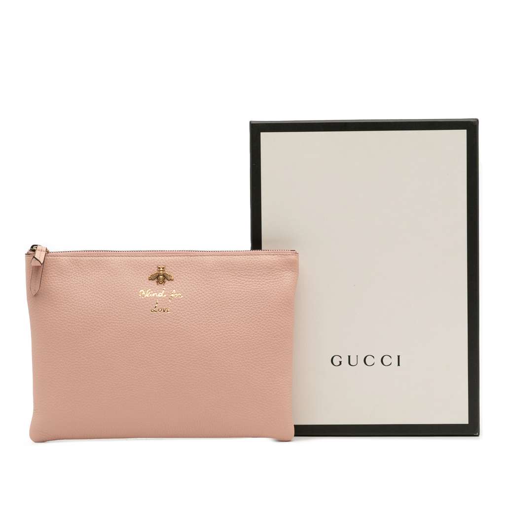 Gucci Leather Blind For Love Clutch - Image 14