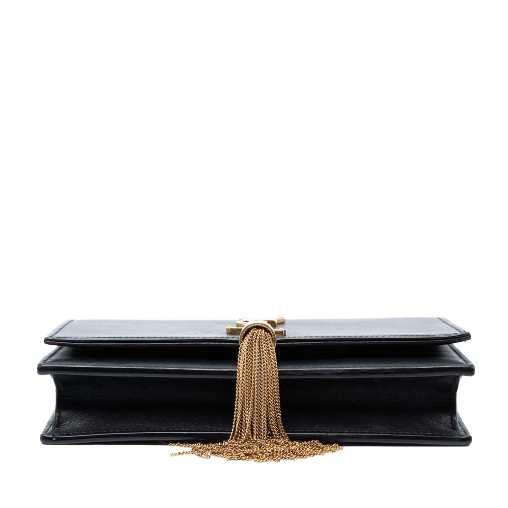 Saint Laurent Smooth Calfskin Monogram Kate Tassel Chain Wallet - Image 6