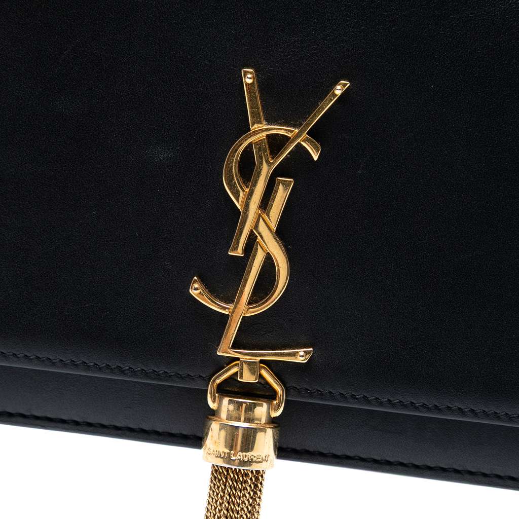 Saint Laurent Smooth Calfskin Monogram Kate Tassel Chain Wallet - Detail 1
