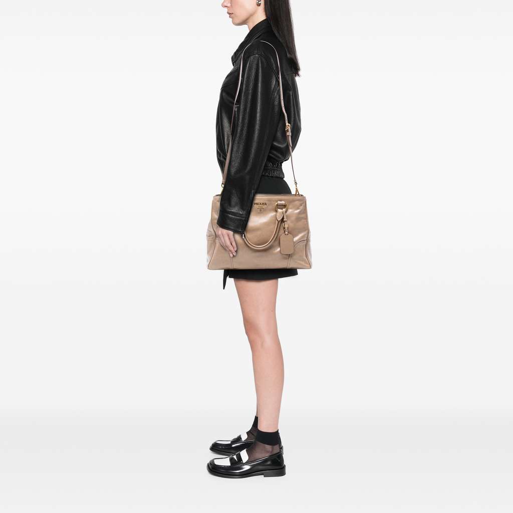 Prada Vitello Shine Open Convertible Tote - Detail 1