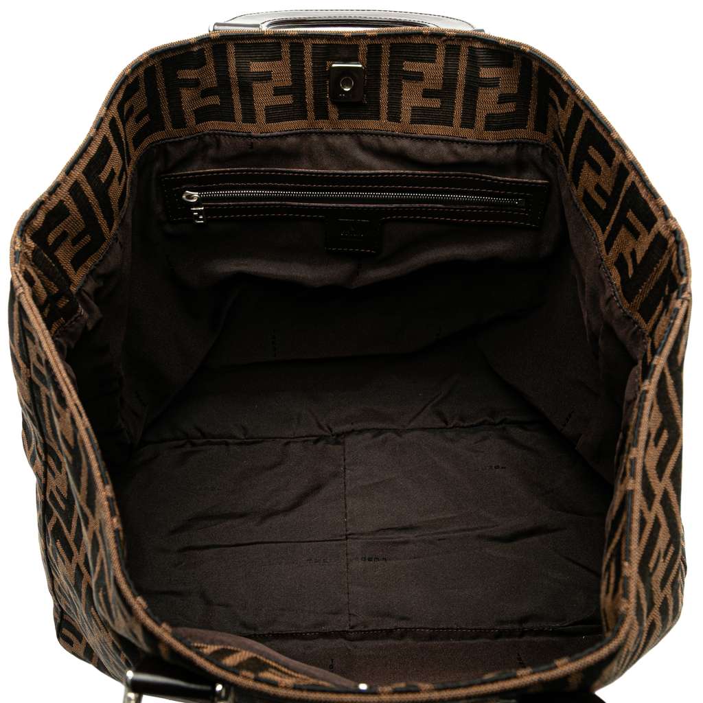 Fendi Large Zucca Canvas Twins Tote - 4
