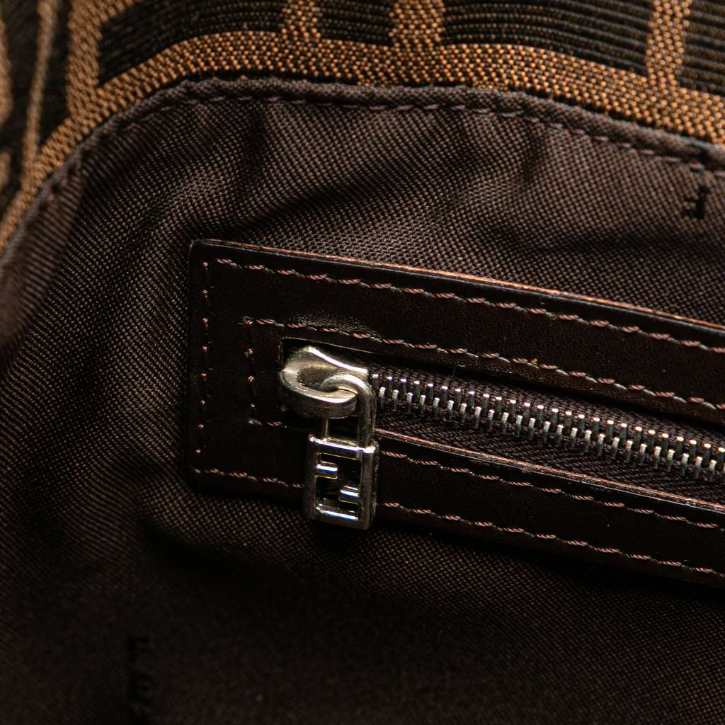 Fendi Large Zucca Canvas Twins Tote - Detail 2