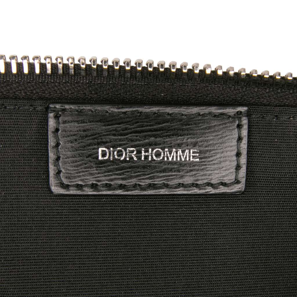 Dior Diorissimo Trotter Coated Canvas Painted Clutch - Side view
