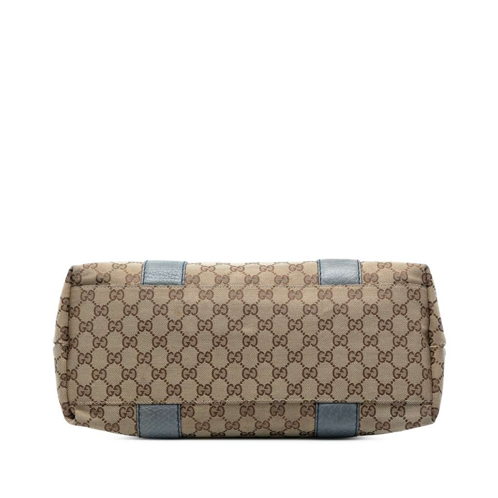 Gucci Medium GG Canvas Bamboo Libeccio Tote - Image 6