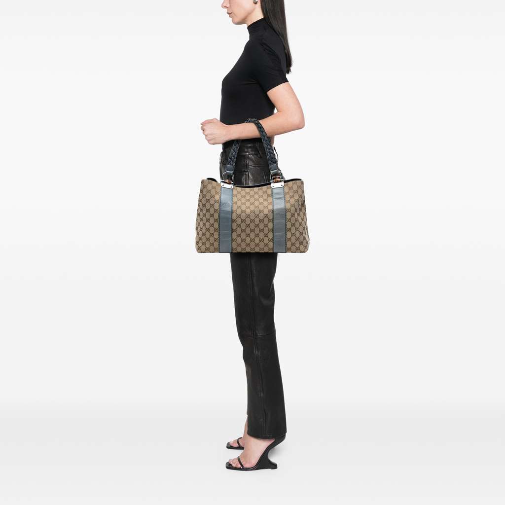 Gucci Medium GG Canvas Bamboo Libeccio Tote - Detail 2