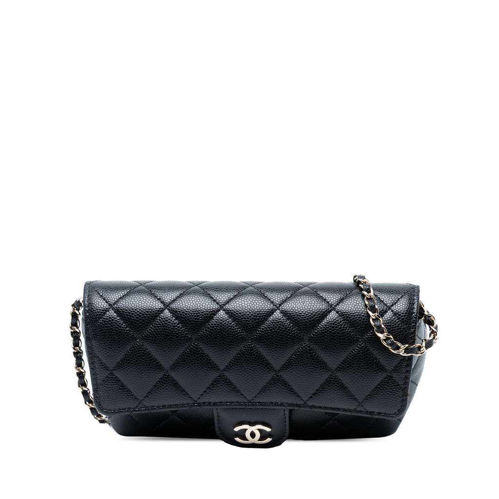 Chanel Caviar Sunglasses Case on Chain