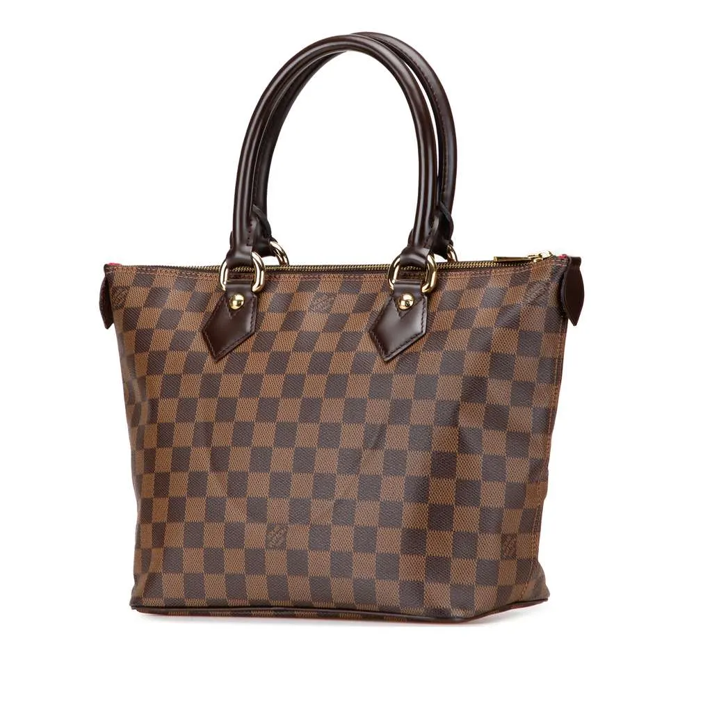 Louis Vuitton Damier Ebene Saleya PM Brown Canvas Very good - Back View