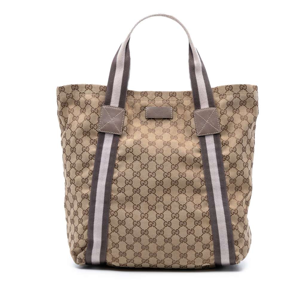 Gucci GG Canvas Web Tote