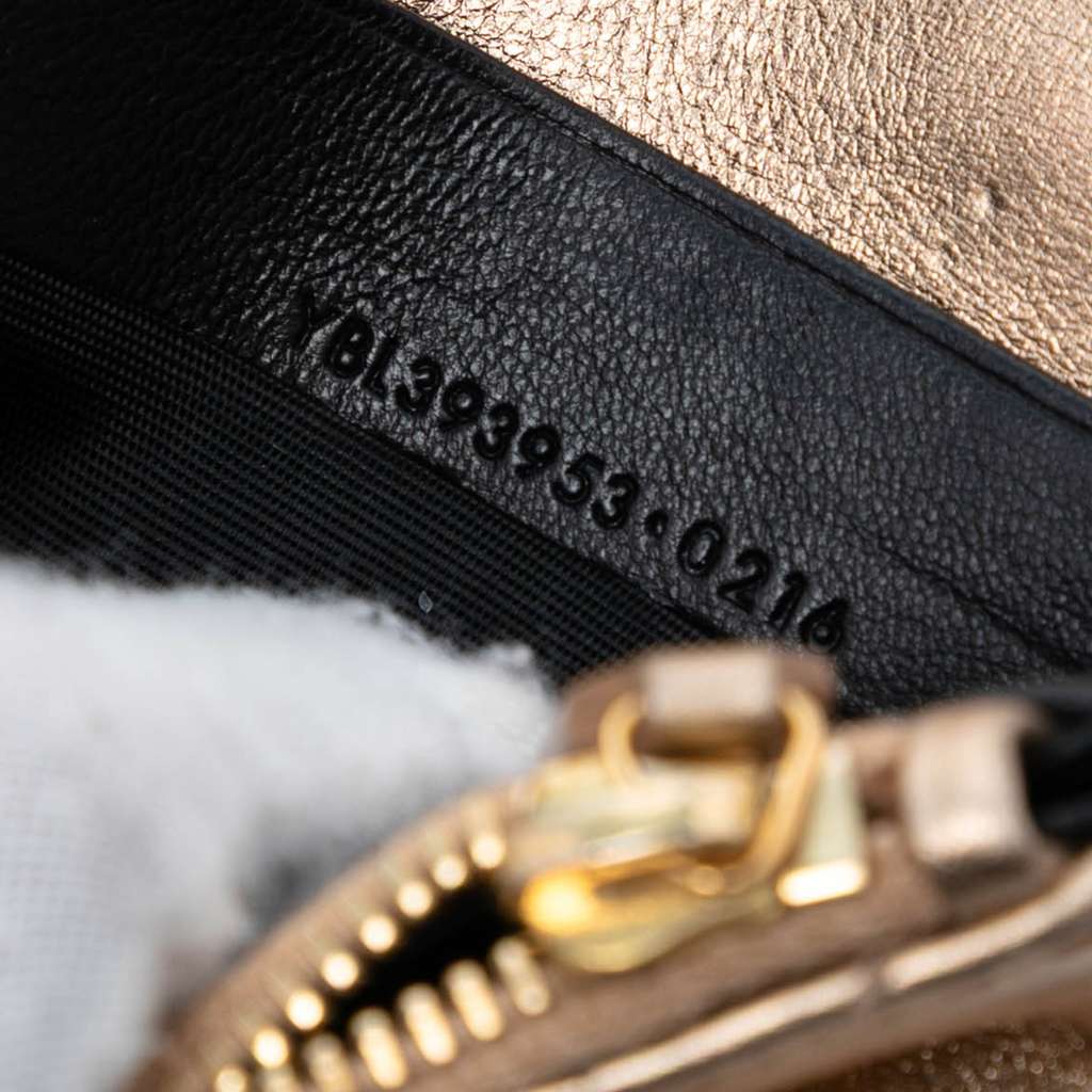 Saint Laurent Chevron Leather Monogram Envelope Chain Wallet - Side view