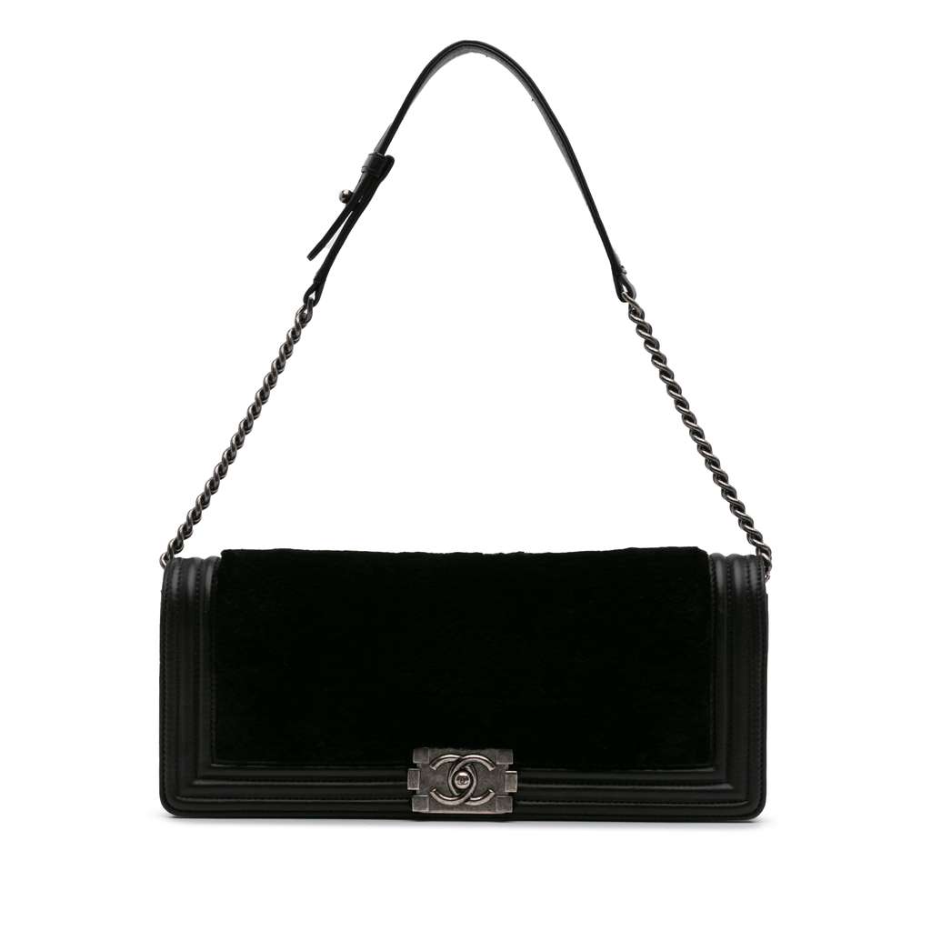 Chanel Shearling East West Boy Flap