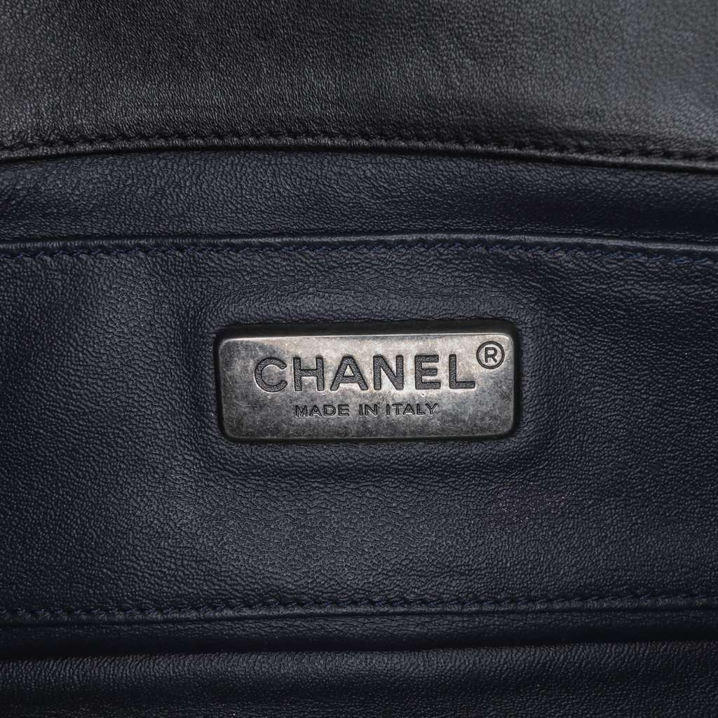 Chanel Shearling East West Boy Flap - Side view